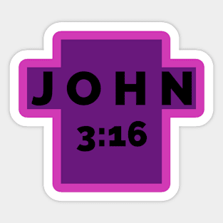 JOHN 3:16 Sticker